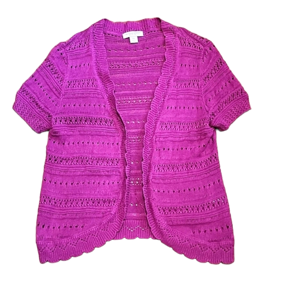 Christopher & Banks crochet knit cardigan